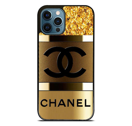 cchanel gold cover iPhone 14 Pro Max Case