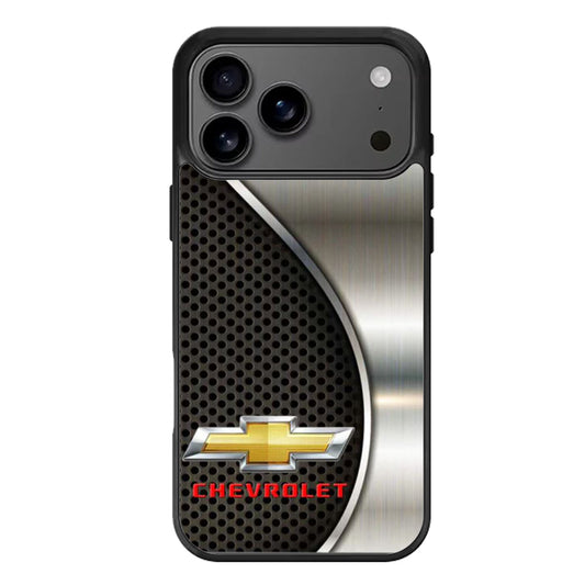 chevrolet logo black silver iPhone 17 Pro Max Case