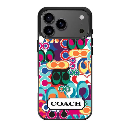 coach NY colorfull pattern iPhone 17 Pro Max Case