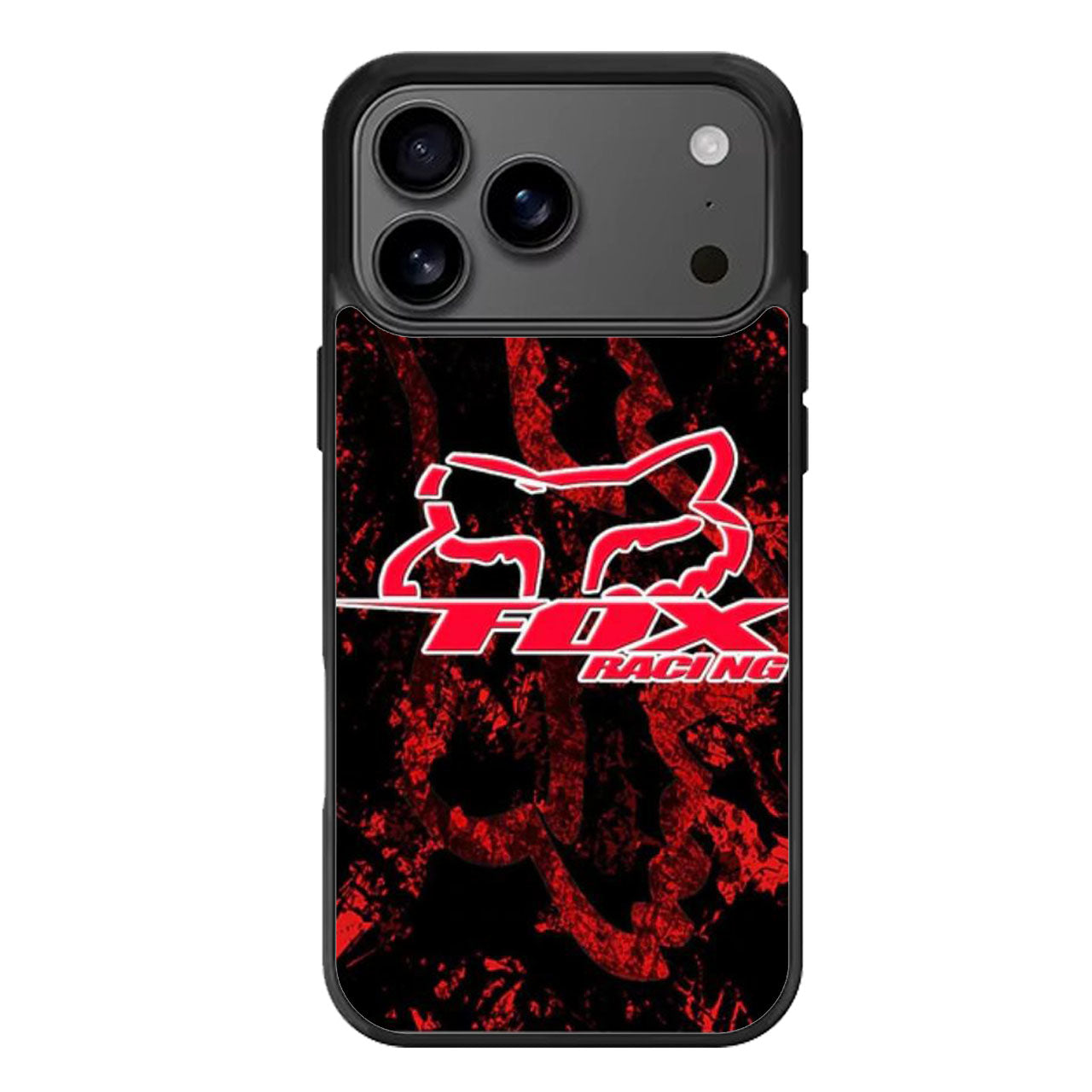 fox racing red bachround cover iPhone 17 Pro Max Case