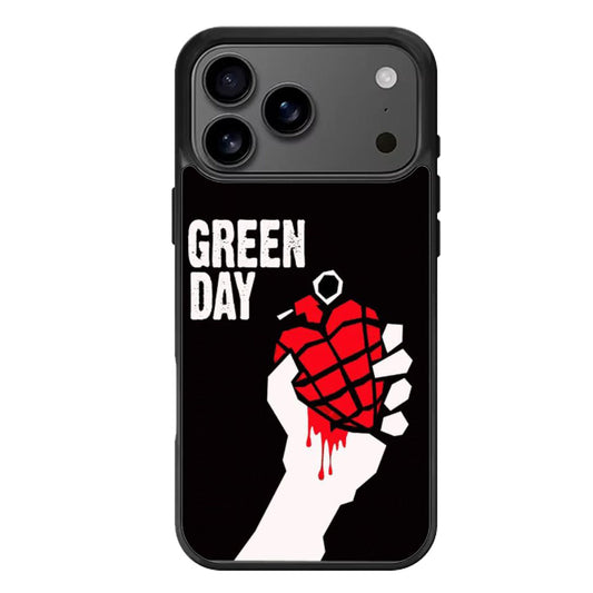 green day logo heart cover iPhone 17 Pro Max Case