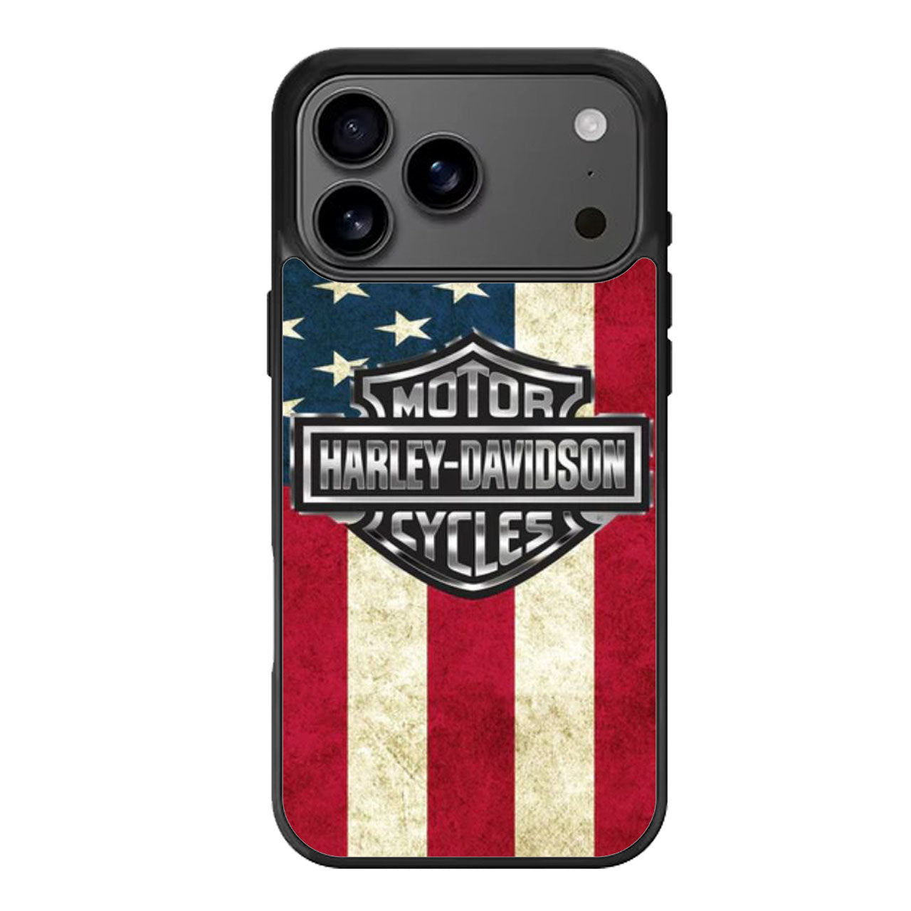 harley davidson flag cover logo iPhone 17 Pro Max Case