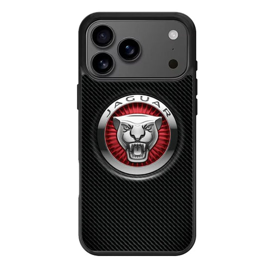 jaguar logo carbon iPhone 17 Pro Max Case