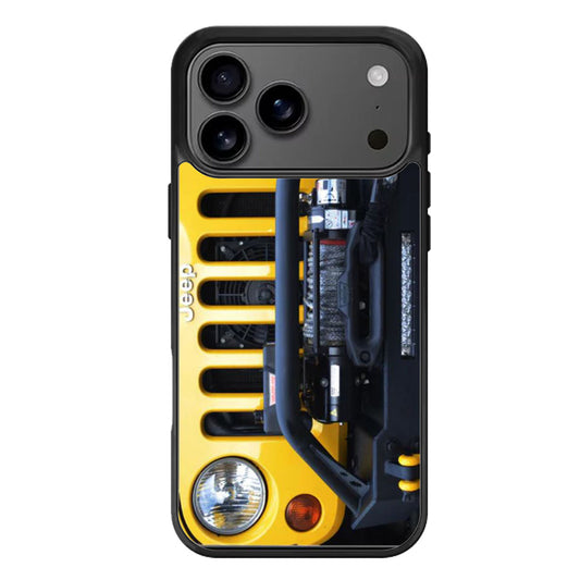 jeep wrangler yellow iPhone 17 Pro Max Case