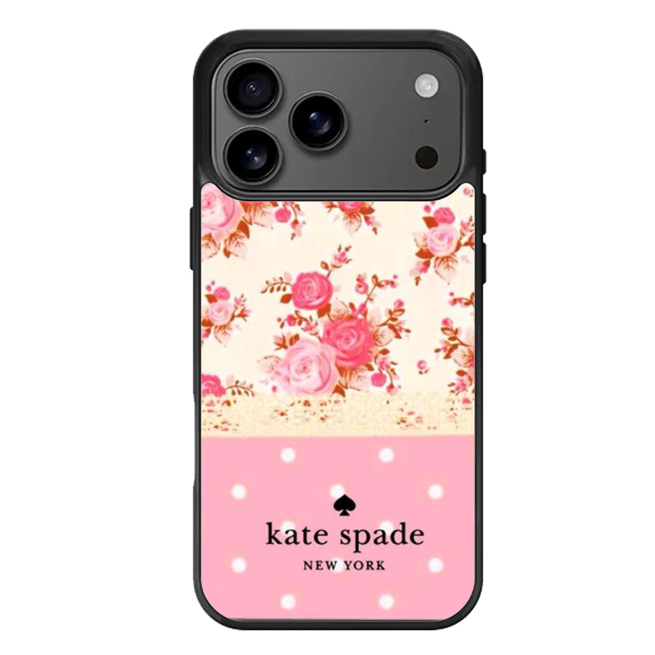 kate spade NY flowers ponk polkadot iPhone 17 Pro Max Case