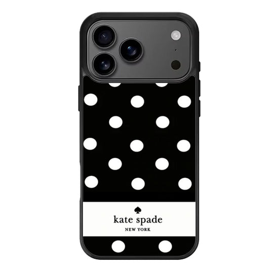 kate spade black polkadot strie iPhone 17 Pro Max Case