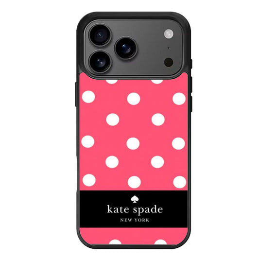 katespade NY pink polkadot iPhone 17 Pro Max Case