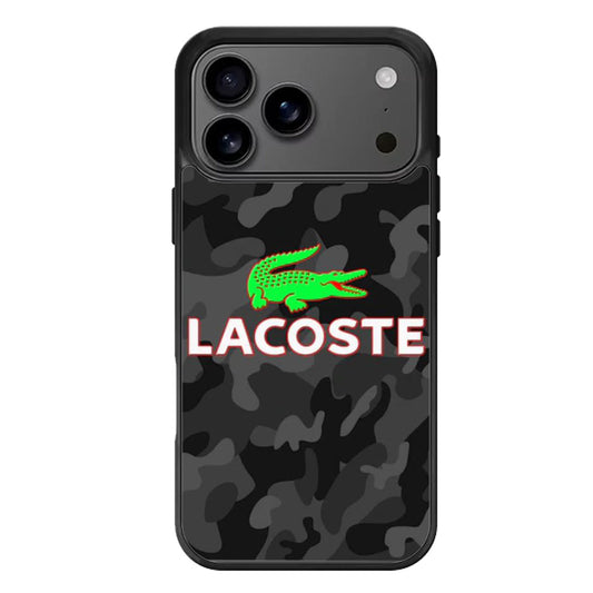 lacoste black camo iPhone 17 Pro Max Case