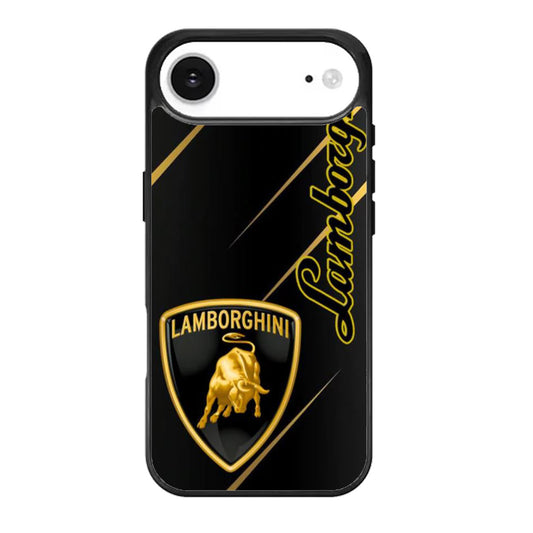 lamoborghini metallic black iPhone Air Case