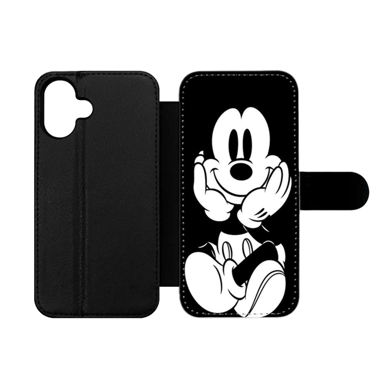 mickey mouse face Wallet iPhone Case