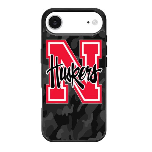 nebraska cornhuskers black iPhone Air Case