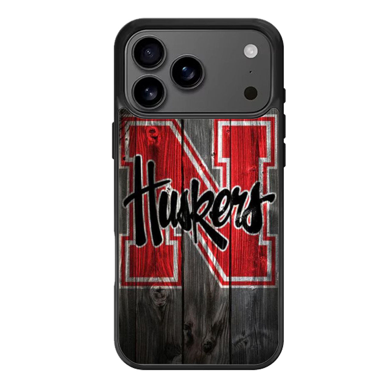 nebraska cornhuskers wood iPhone 17 Pro Max Case