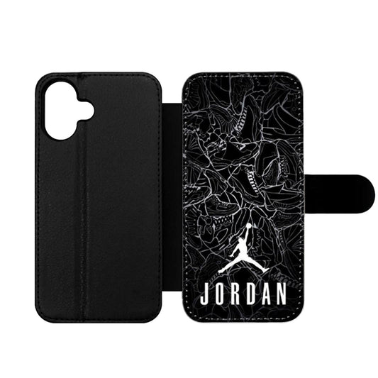 AIR JORDAN SHOES COLLAGE LOGO Wallet iPhone Case
