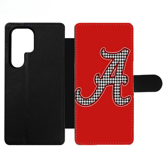 ALABAMA CRIMSON TIDE HOUNDSTOOTH ICON Wallet Samsung Case