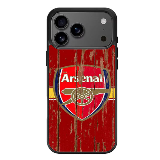 ARSENAL WOODEN LOGO iPhone 17 Pro Max Case