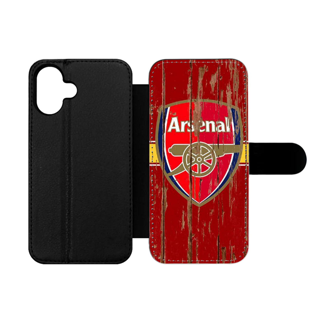 ARSENAL WOODEN LOGO Wallet iPhone Case