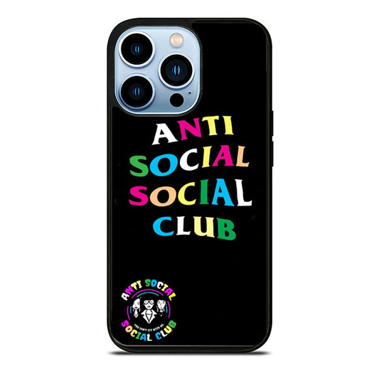 ASSC Anti Social2 Club Color iPhone 14 Pro Max Case
