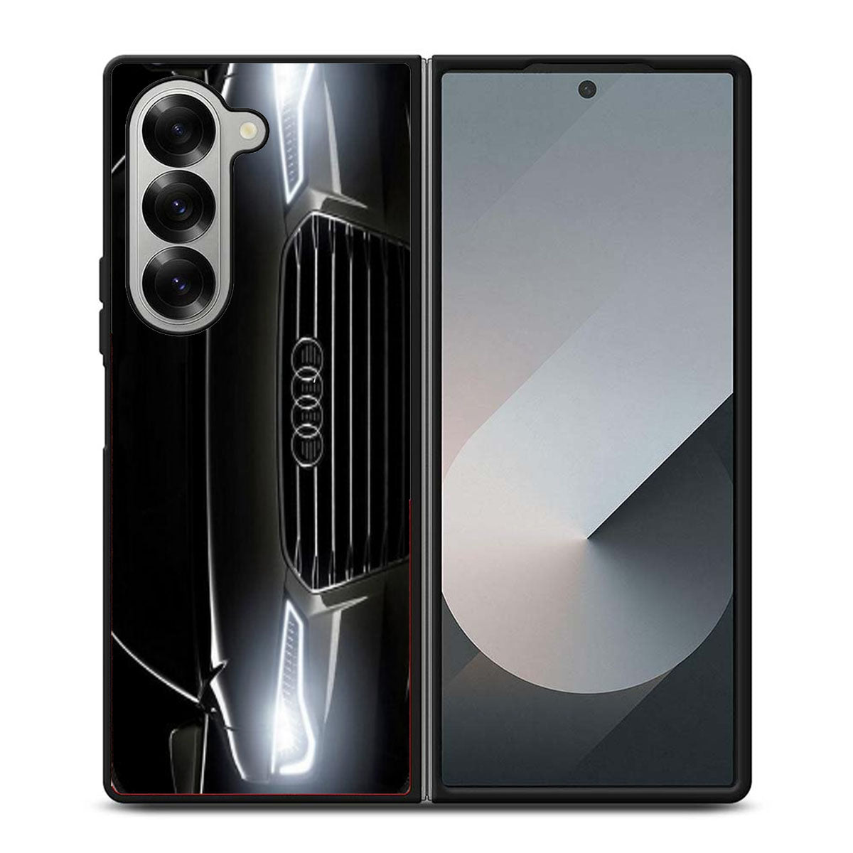 AUDI BLACK FRONT Samsung Z Fold 6 Case