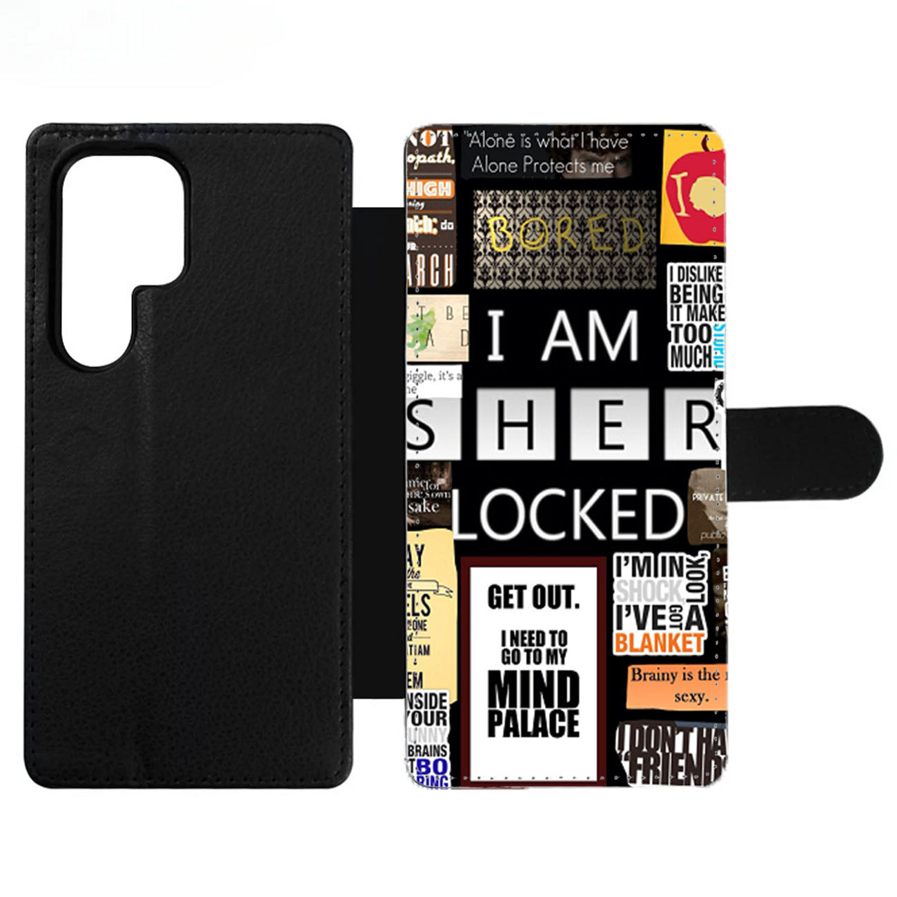 A Bunch of Sherlock Wallet Samsung Case