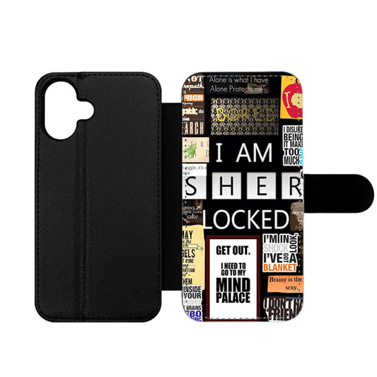 A Bunch of Sherlock Wallet iPhone Case
