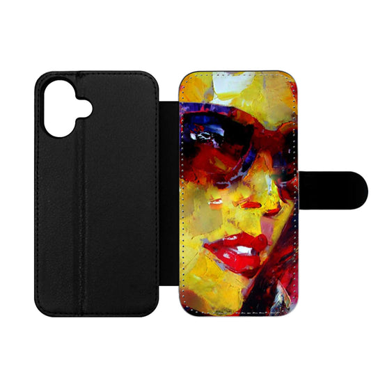 Abstract Sunglasses Wallet iPhone Case