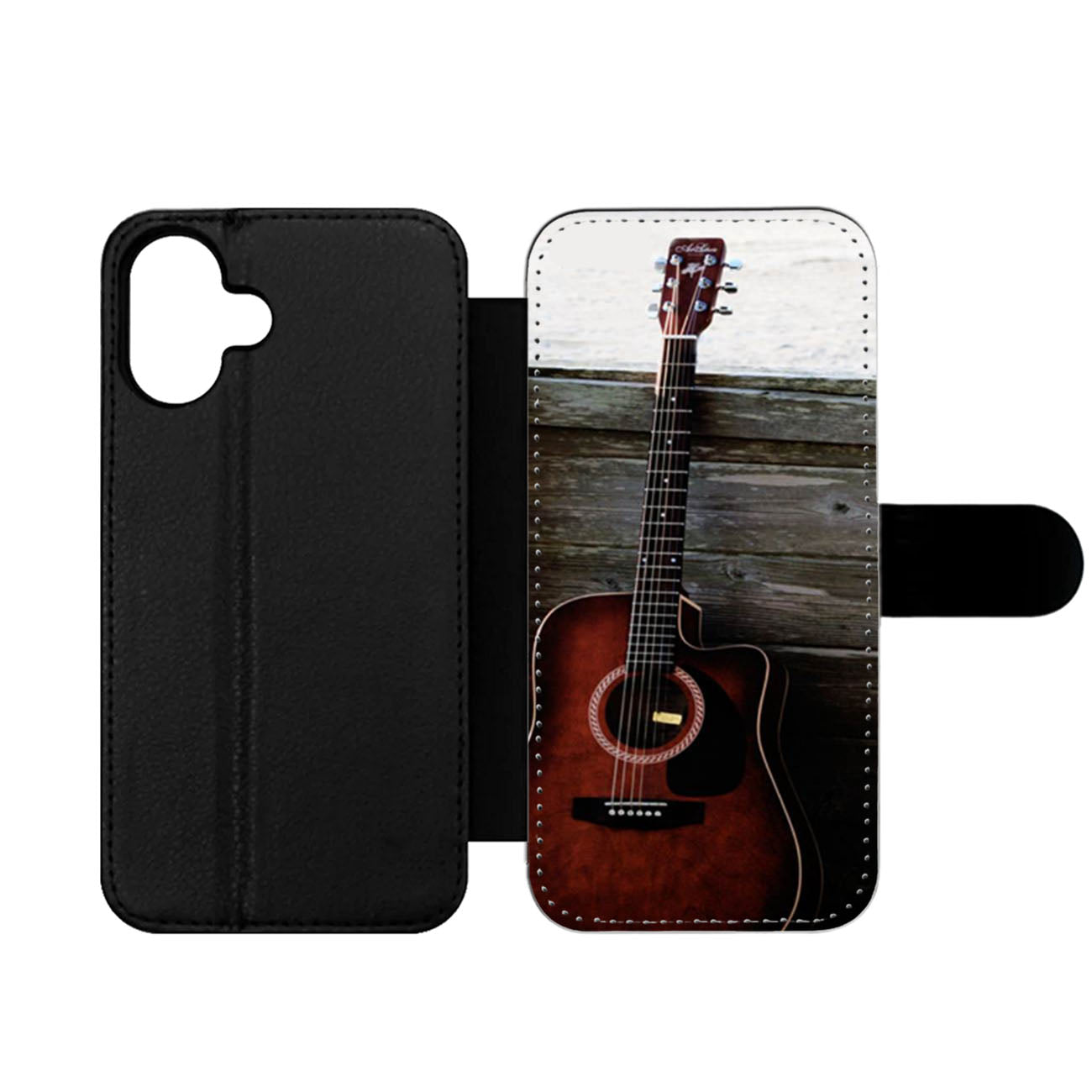 Acoustic Guitar Wallet iPhone Case