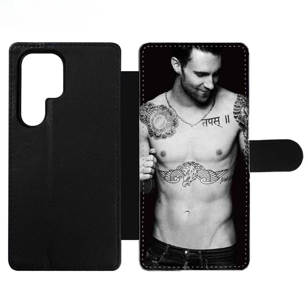 Adam Levine Tattoo Wallet Samsung Case