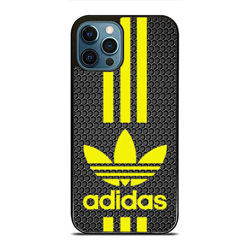 Adidas Gold Dark Stripe iPhone 14 Pro Max Case