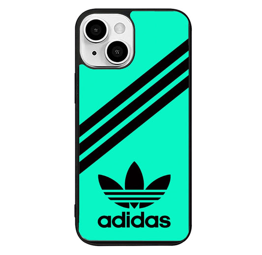 Adidas Mint Striped iPhone 15 Plus Case