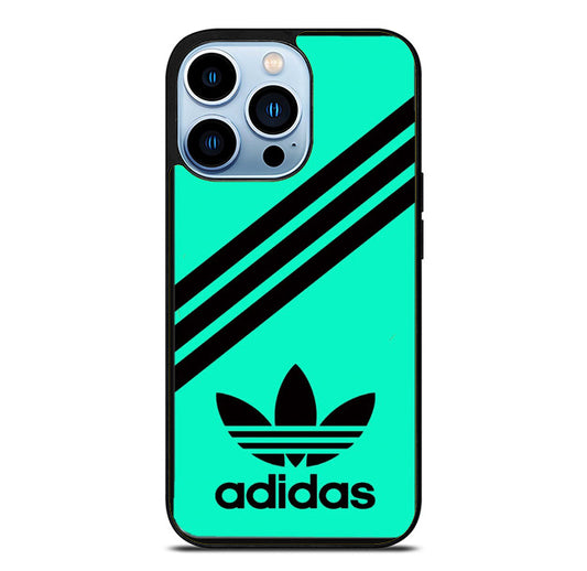 Adidas Mint Striped iPhone 14 Pro Max Case