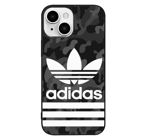 Adidas White Black Camo iPhone 14 Plus Case