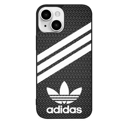 Adidas White Dark Black iPhone 14 Plus Case