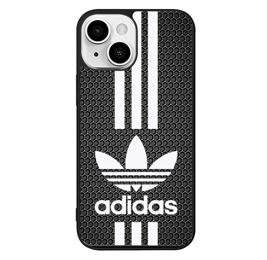 Adidas White Dark Style iPhone 14 Plus Case