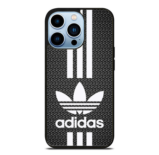Adidas White Dark Style iPhone 14 Pro Max Case