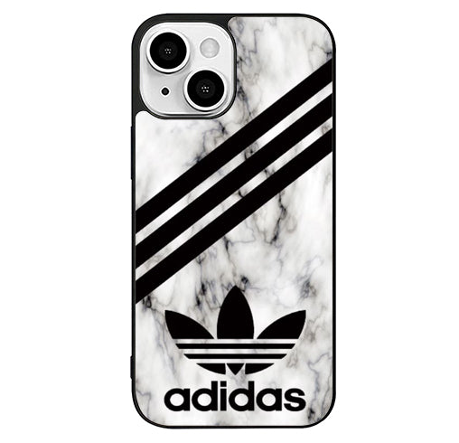 Adidas White Marble iPhone 14 Plus Case