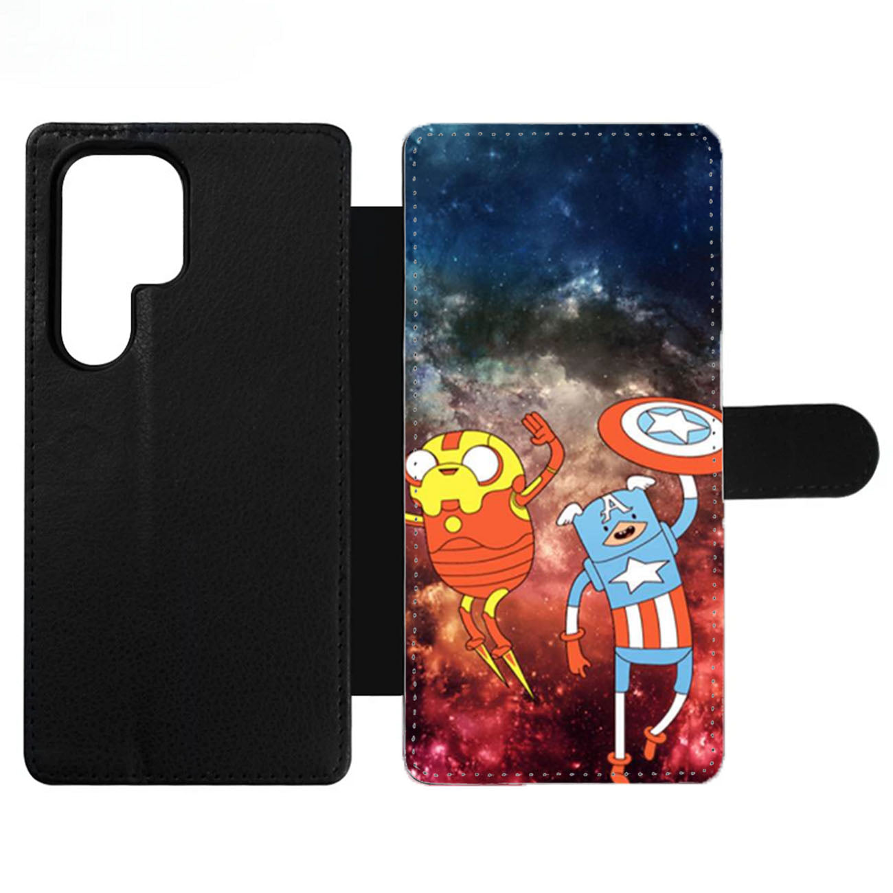 Adventure Time Avenger In Galaxy Space Wallet Samsung Case