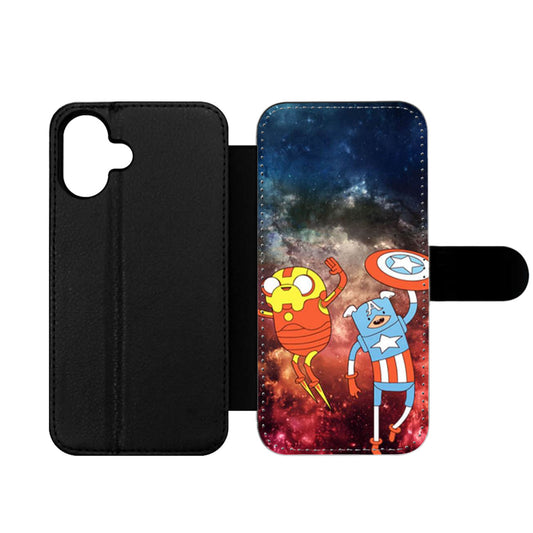 Adventure Time Avenger In Galaxy Space Wallet iPhone Case