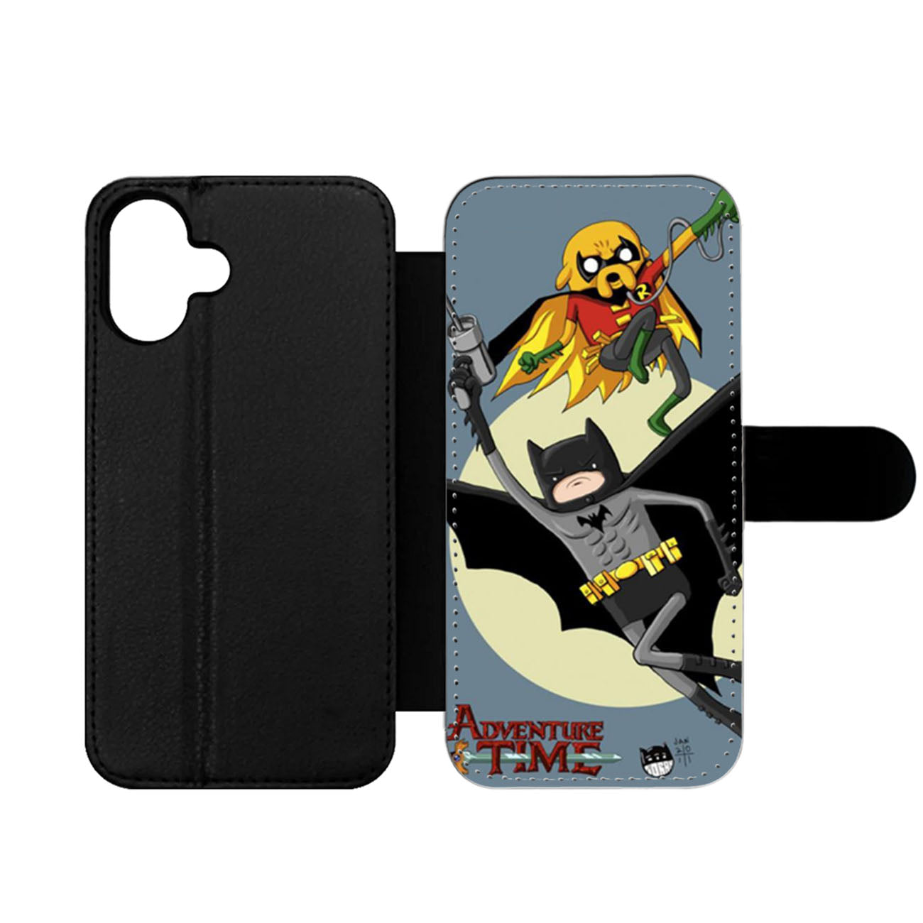 Adventure Time Batman Robin Wallet iPhone Case
