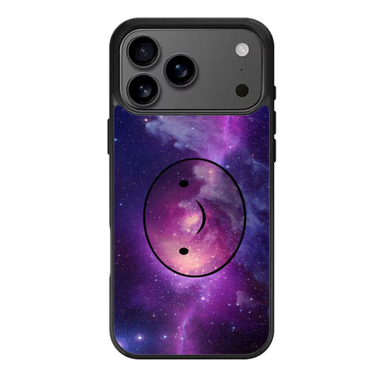 Adventure Time Finn The Human Face In Galaxy Nebula iPhone 17 Pro Max Case