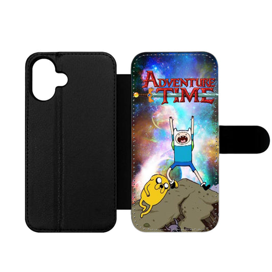 Adventure Time Finn and Jake Galaxy Nebula Wallet iPhone Case
