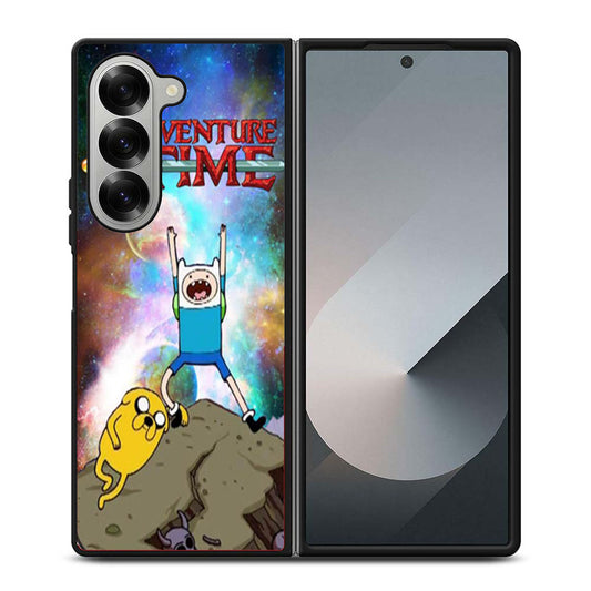 Adventure Time Finn and Jake Galaxy Nebula Samsung Z Fold 6 Case