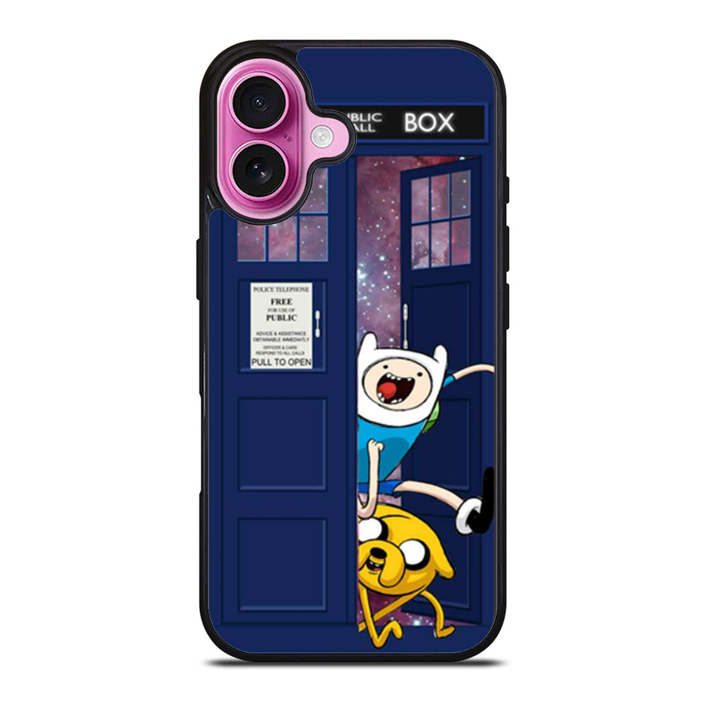 Adventure Time Jake Finn In Doctor Who Tardis iPhone Case Cover