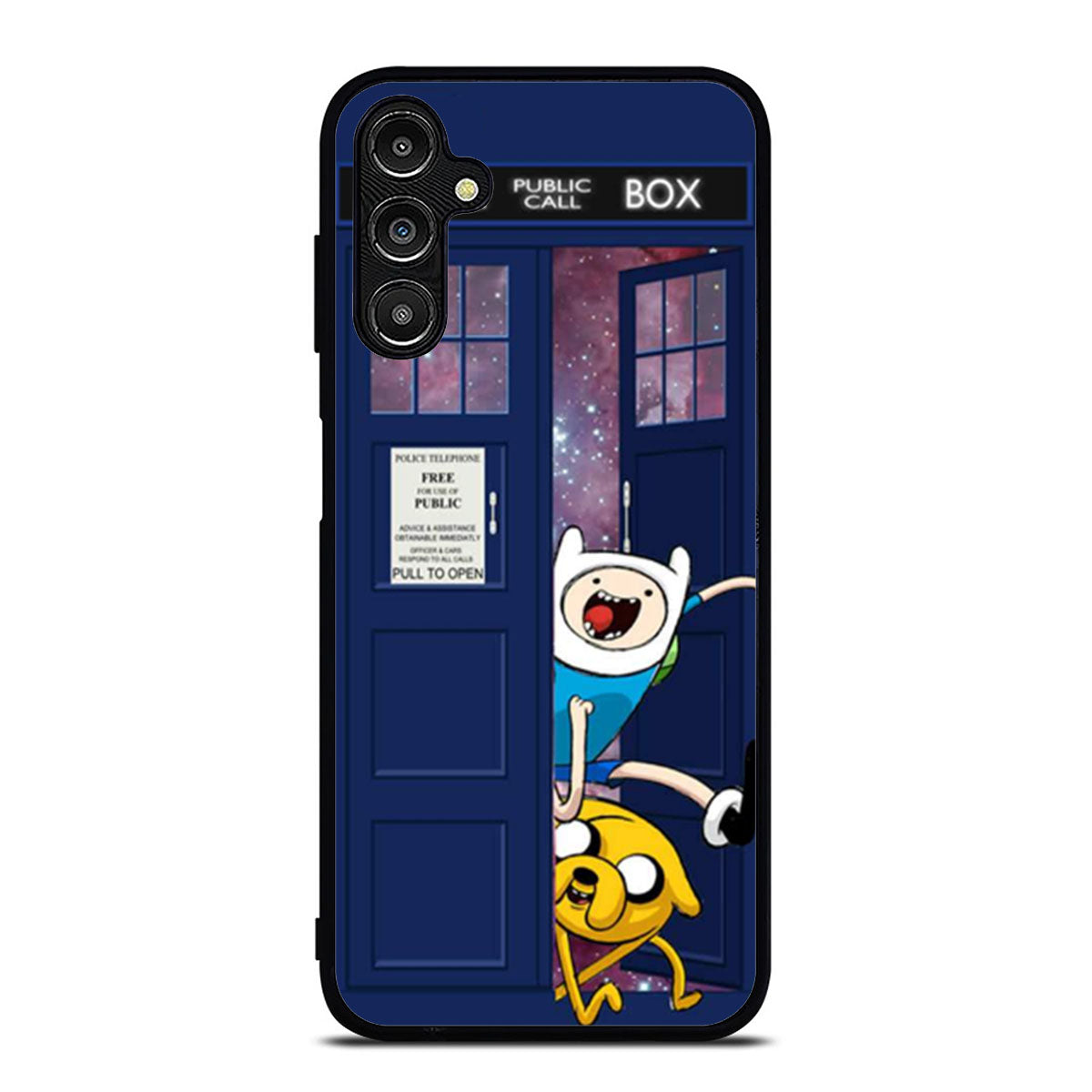 Adventure Time Jake Finn In Doctor Who Tardis Samsung A16 Case