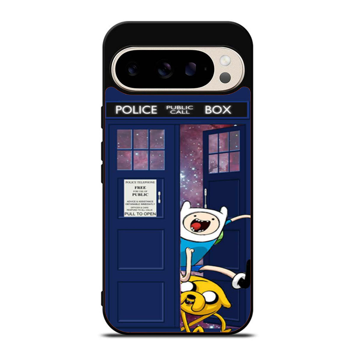 Adventure Time Jake Finn In Doctor Who Tardis Google Pixel 9 Pro Case
