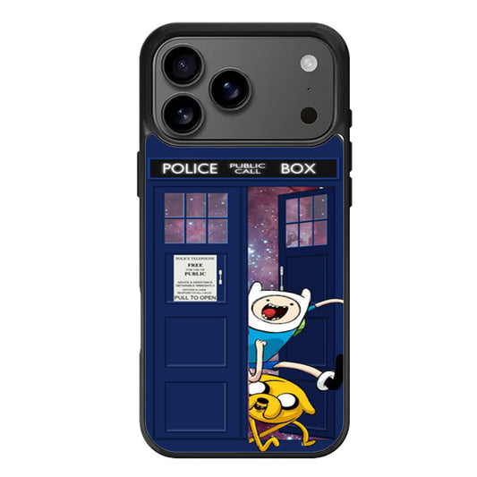 Adventure Time Jake Finn In Doctor Who Tardis iPhone 17 Pro Max Case