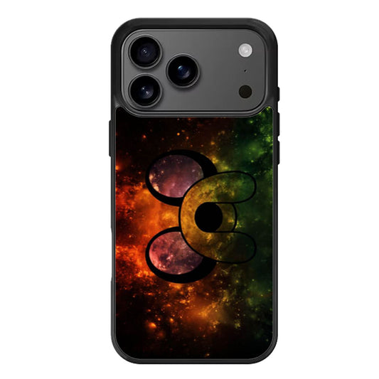 Adventure Time Jake The Dog Face In Galaxy Nebula iPhone 17 Pro Max Case