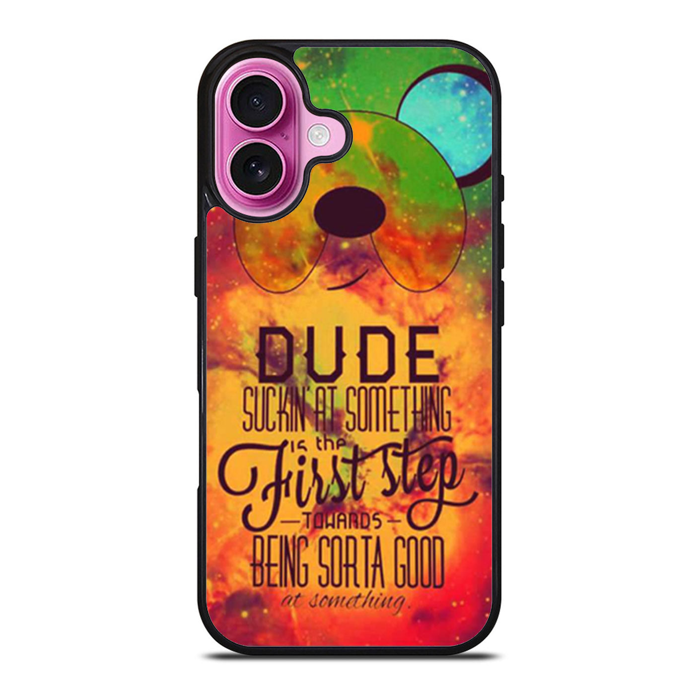 Adventure Time Jake The Dog Quote Galaxy Nebula iPhone Case Cover