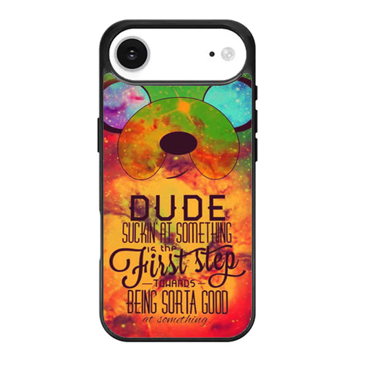 Adventure Time Jake The Dog Quote Galaxy Nebula iPhone Air Case