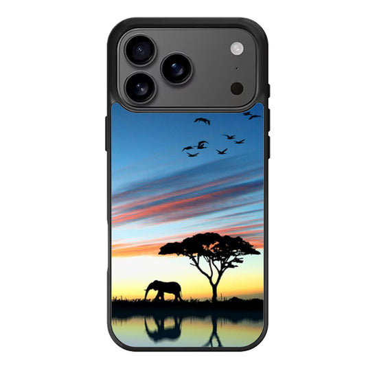 Africa Silhouette iPhone 17 Pro Max Case