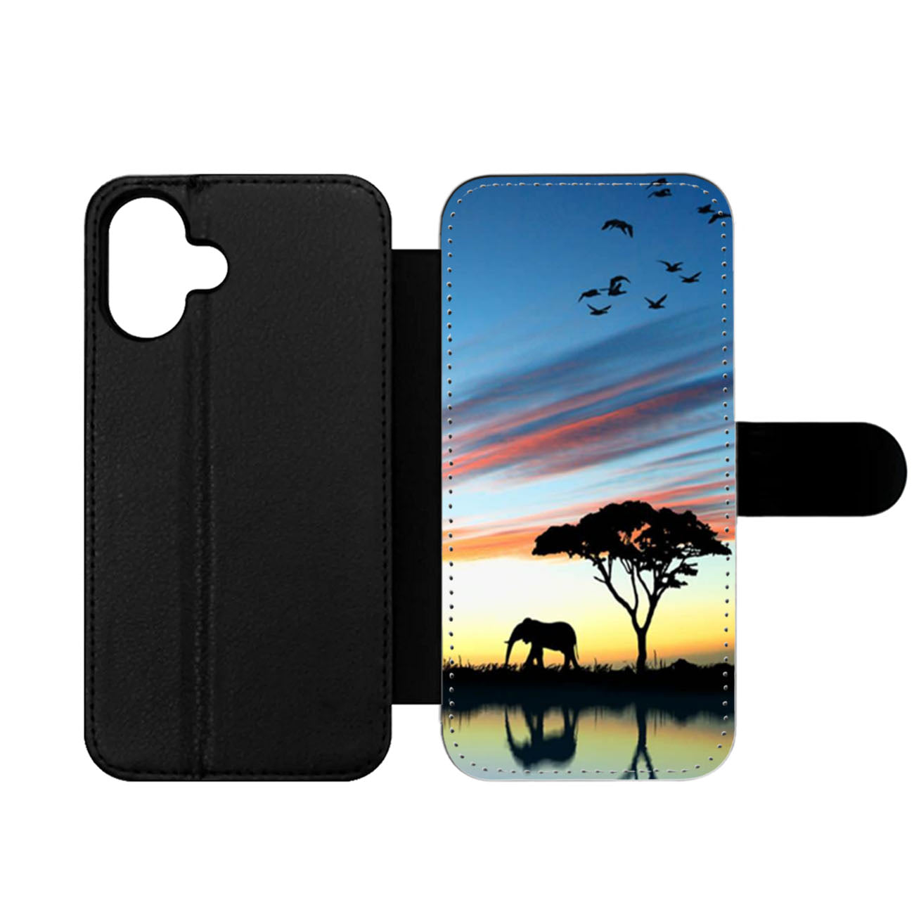 Africa Silhouette Wallet iPhone Case
